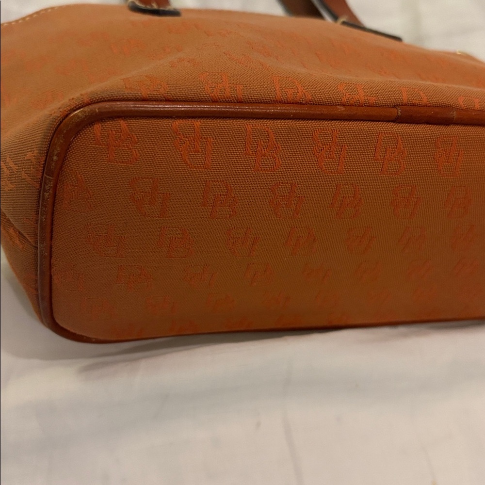 Dooney & Bourke Ruby mini Satchel Crossbody Bag in burnt orange/rust brown - Picture 4 of 16
